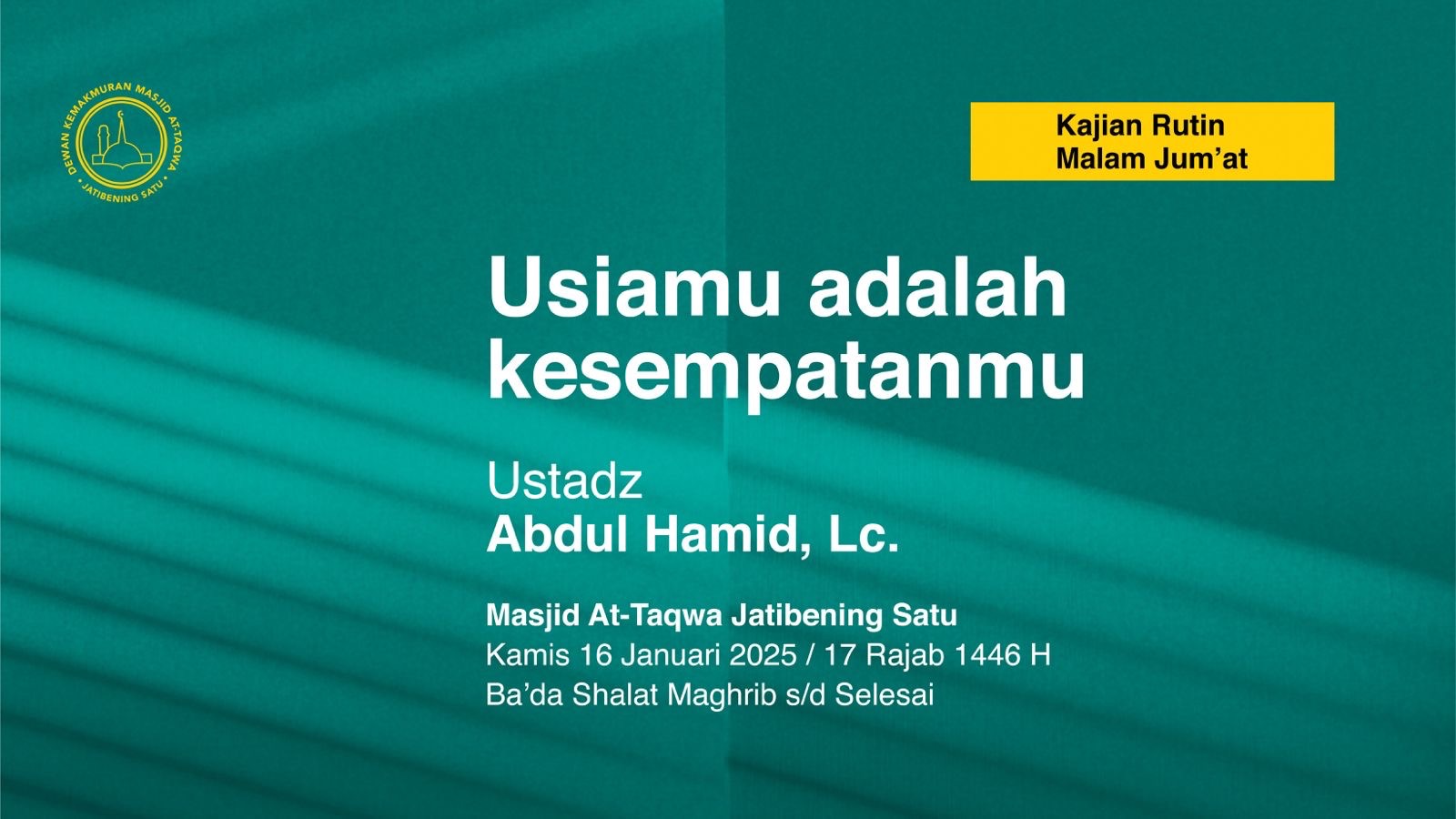 Usiamu adalah kesempatanmu