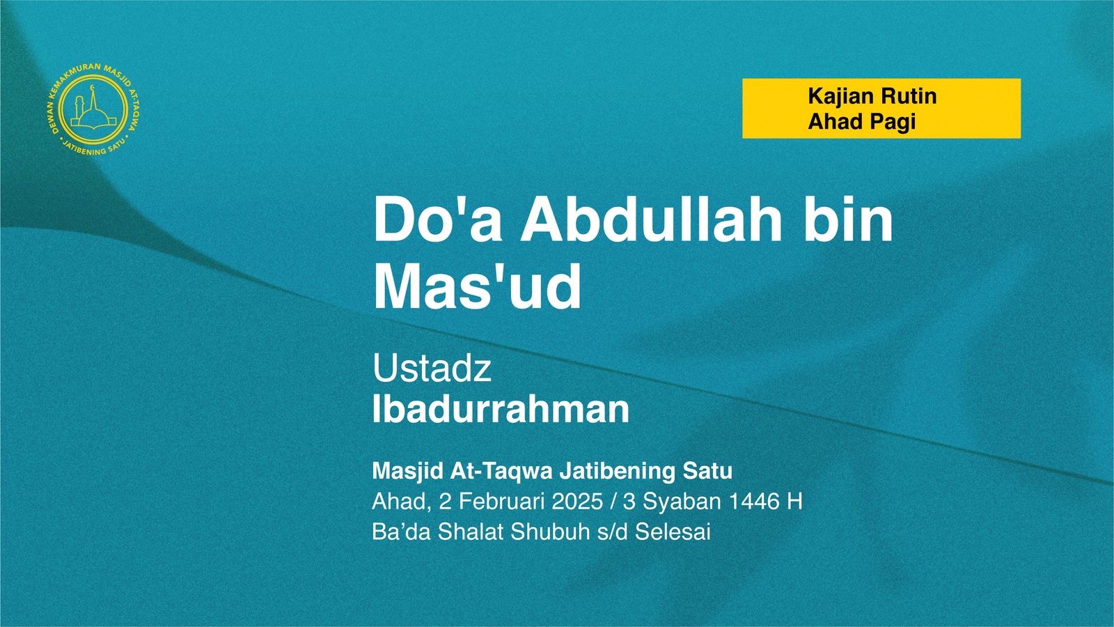 Do’a Abdullah bin Mas’ud