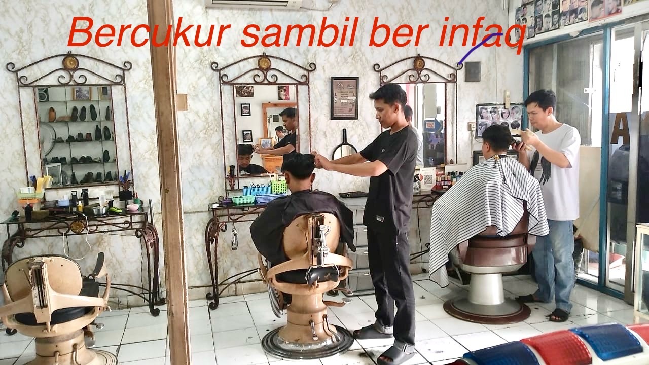 Bercukur sambil ber infaq